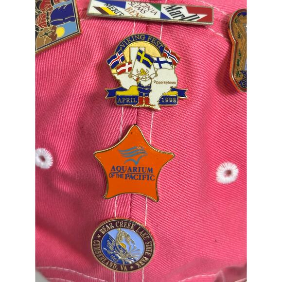 Pink Richmond VA Cap w/39 Souvenir Pins & Paul McCartney World Tour Pin - Picture 9 of 14
